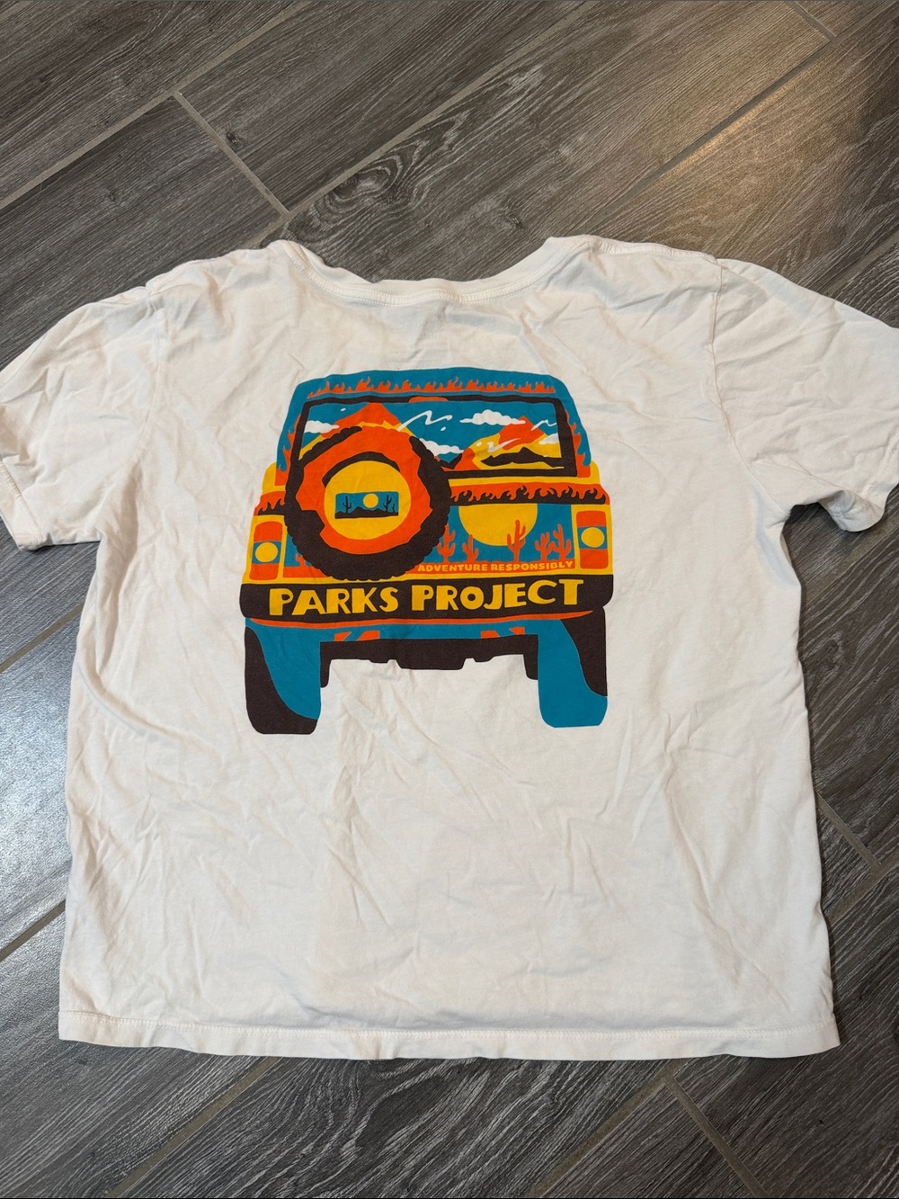 Parks Project Oversized boxy White Jeep Tee Size small